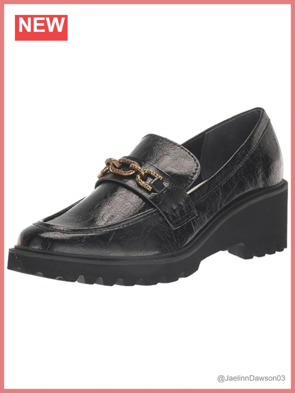 Lug Bottom Loafer Leather Flat Slip-On Comfortable Women's Shoes